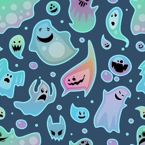 Ghost vector characters pattern — Stock vektor