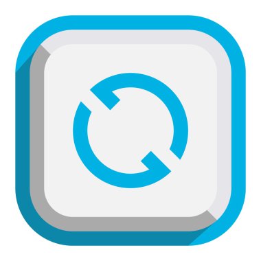 Daire düğmesi vektör izole