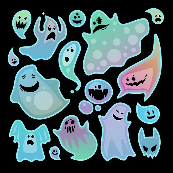 Ghost vector characters pattern — ストックベクタ