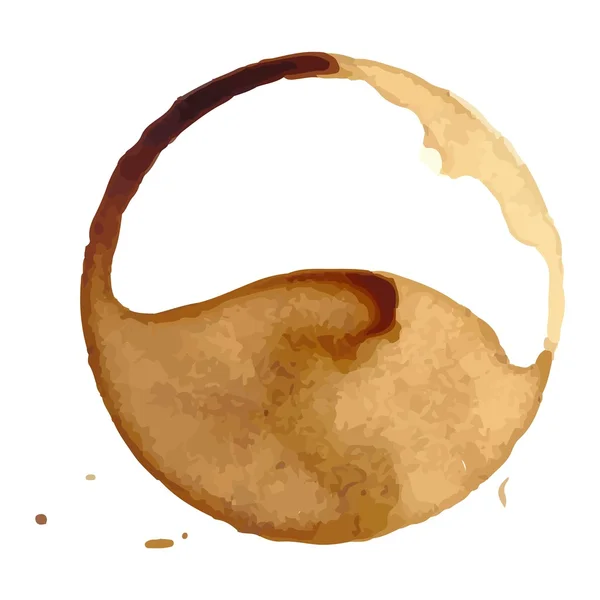 Mancha de café taza manchas vector — Archivo Imágenes Vectoriales