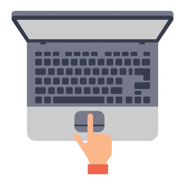 Keyboard hands vector — Stock Vector