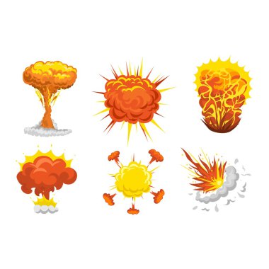 Bomba patlama etkisi vektör