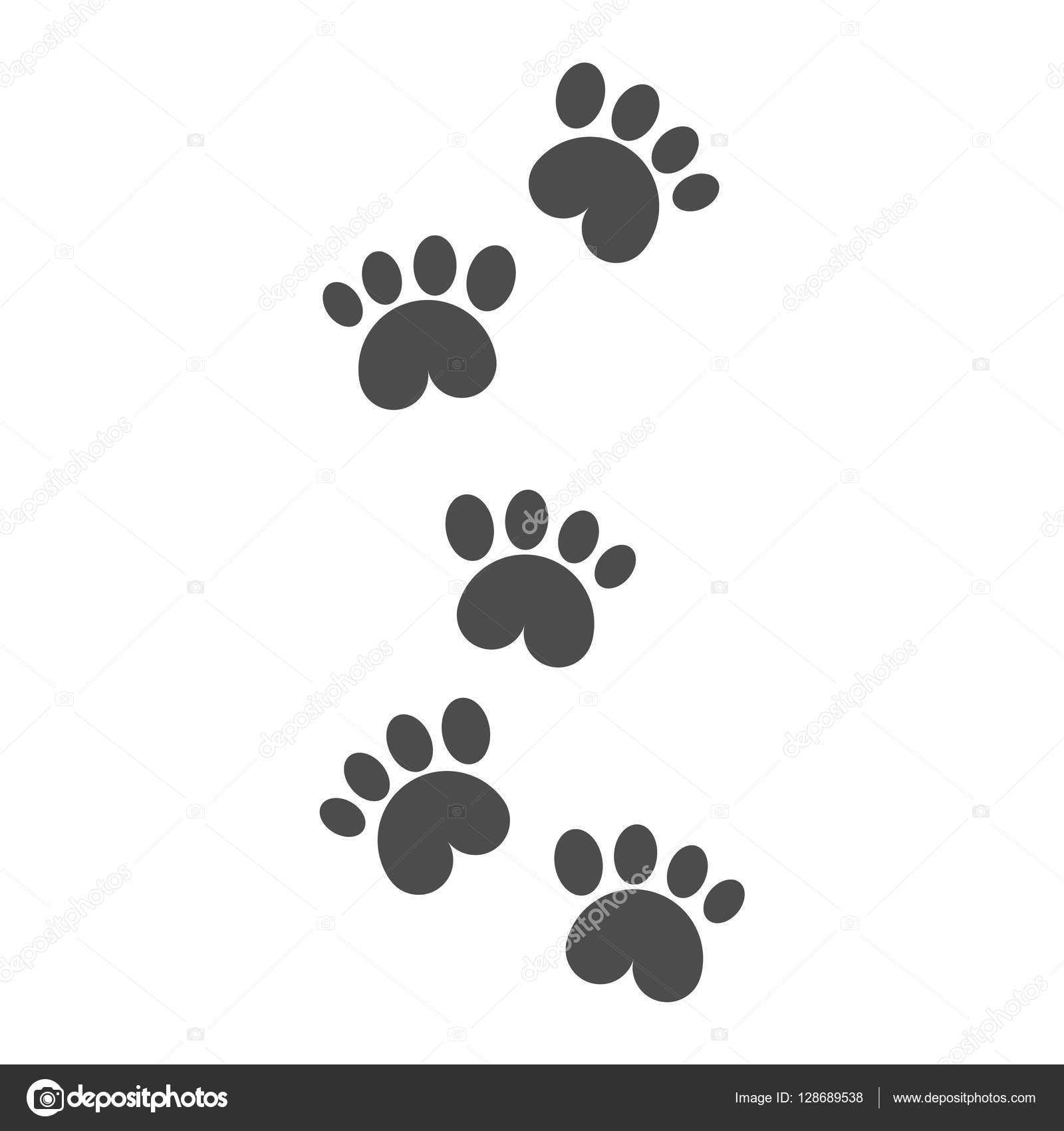 dog foot step