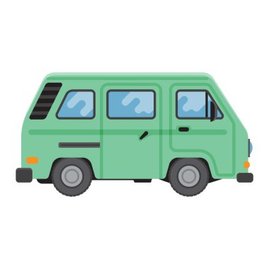 Römork ev vektör çizim.