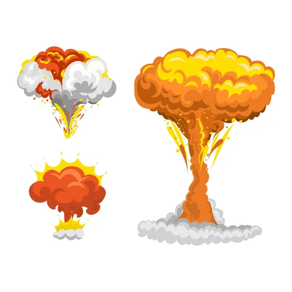 Bomb explosion effect vector — Stock Vector