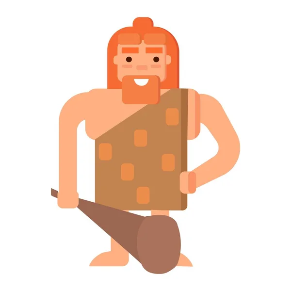 Caveman primitif peuple âge de pierre — Image vectorielle