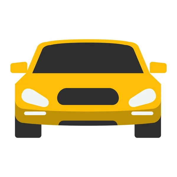 Taxi coche amarillo vector ilustración . — Vector de stock