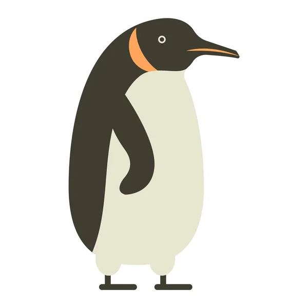 Emperador pingüino lindo anima — Vector de stock