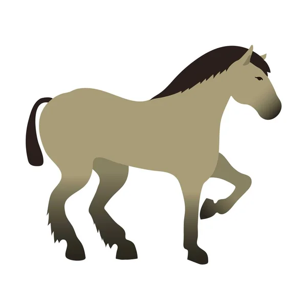 Caballo vector animal aislado . — Archivo Imágenes Vectoriales