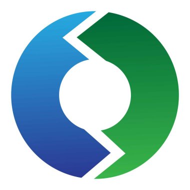 Daire düğmesi vektör izole