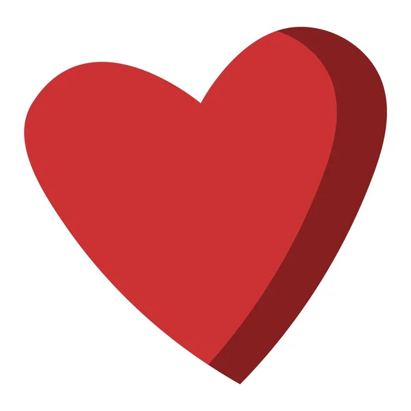 Εικονίδιο διανυσματικά κόκκινη καρδιά — Διανυσματικό Αρχείο