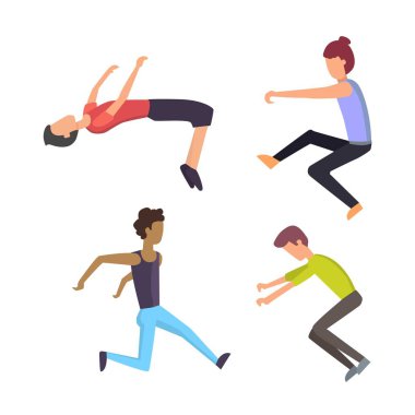 Parkour hüner insanlar aşırı spor