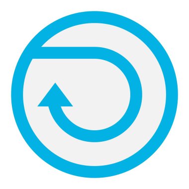 Daire düğmesi vektör izole