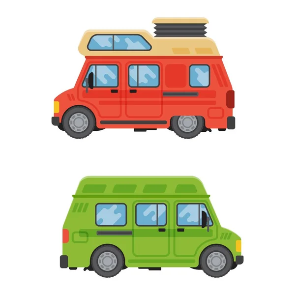 Aanhangwagen huis vectorillustratie. — Stockvector