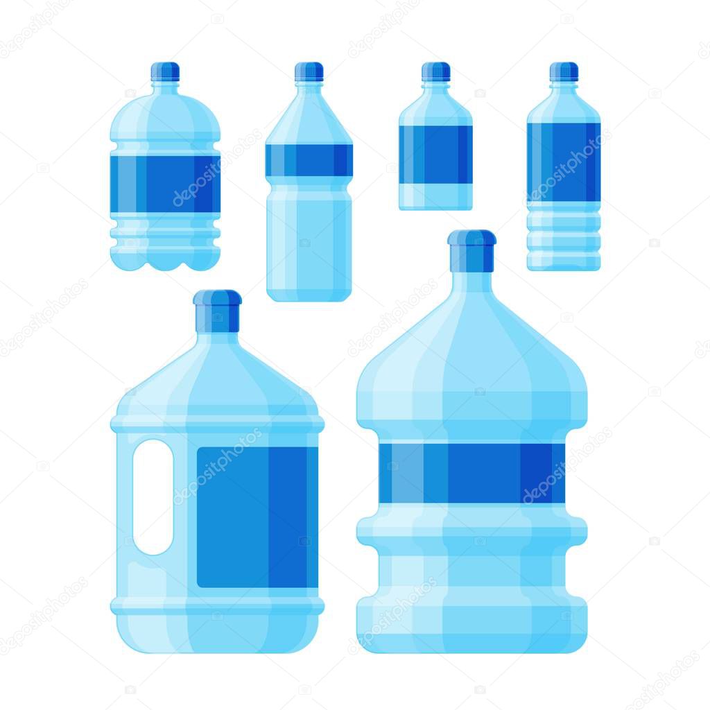 Water bottle vector illustration.