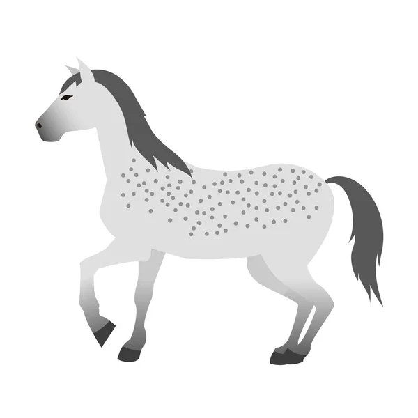 Horse vector isolated animal. — Stock Vector