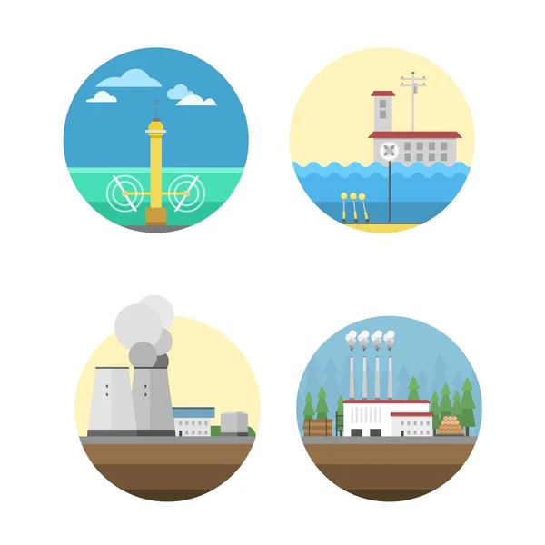 Energy sources vector illustration. — Stock Vector