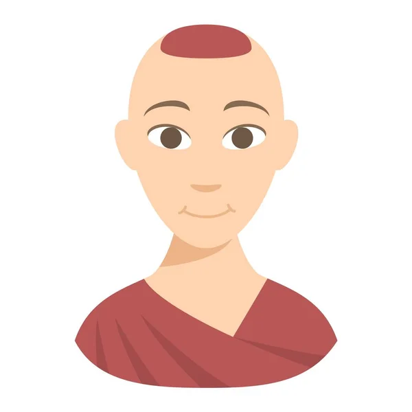 Buddhistický mnich vektorové ilustrace. — Stockový vektor