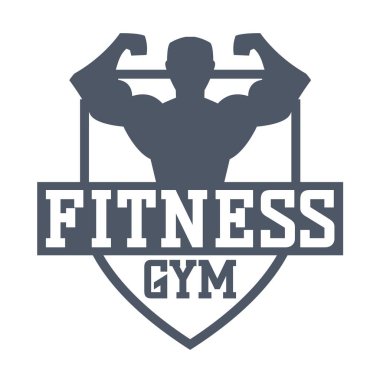 Spor salonu fitness logo vektör rozeti.