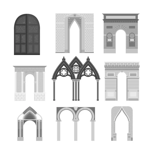 Illustration de construction vectorielle d'arc — Image vectorielle