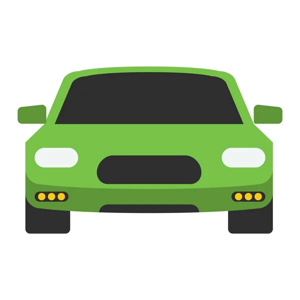 Ilustración vector coche verde. — Vector de stock