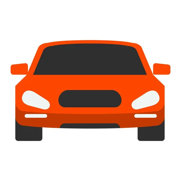 Ilustración vectorial coche rojo. — Vector de stock