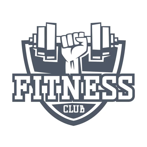 Gimnasio fitness logo vector de la insignia . — Archivo Imágenes Vectoriales