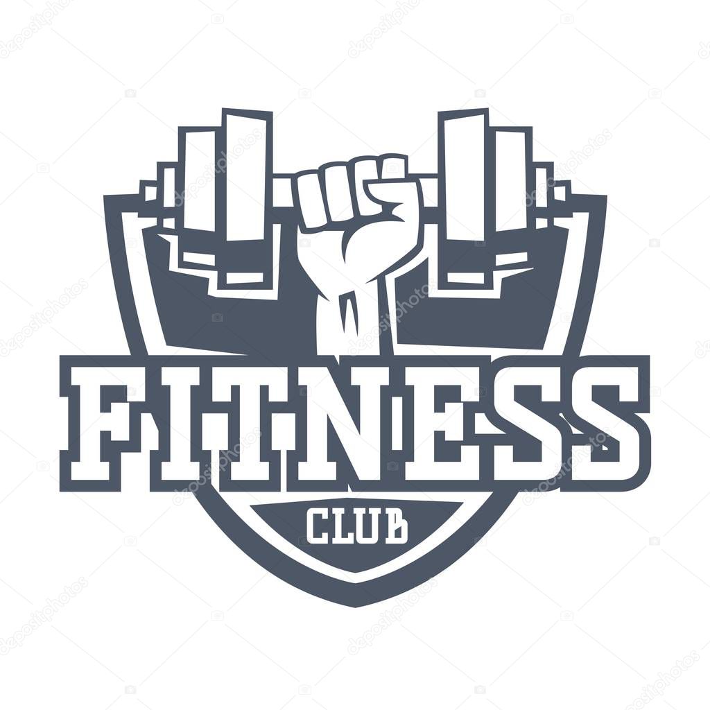 Distintivo Vettoriale Logo Palestra Fitness Grafica Vettoriale C Vectorshow Depositphotos