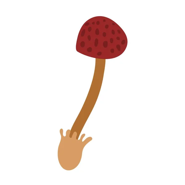 Champignon Illustration vectorielle Icône — Image vectorielle