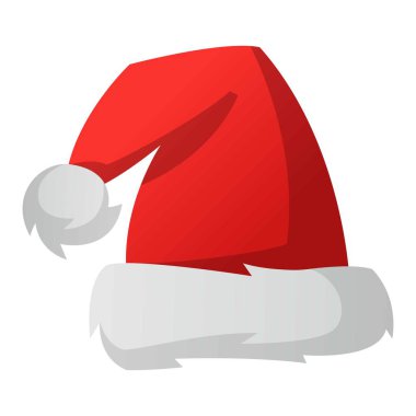 Noel Baba Noel şapka vektör çizim.