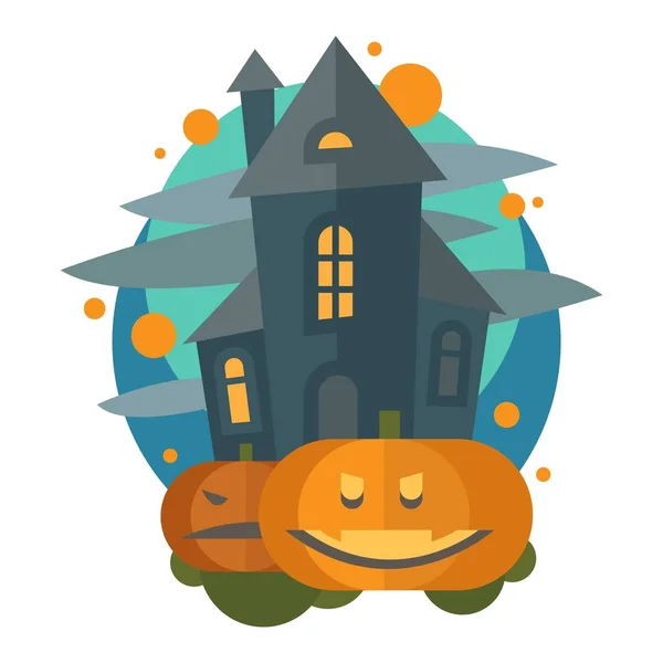 Carte d'invitation Halloween vecteur . — Image vectorielle