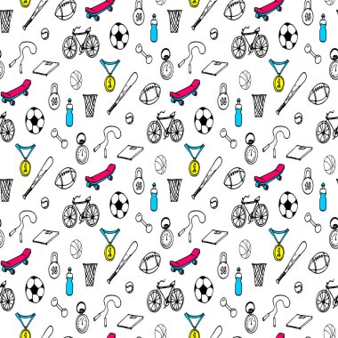 Karalamalar Dikişsiz desen vektör