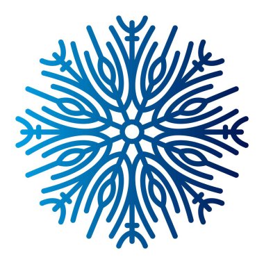 Kar tanesi simge vektör.