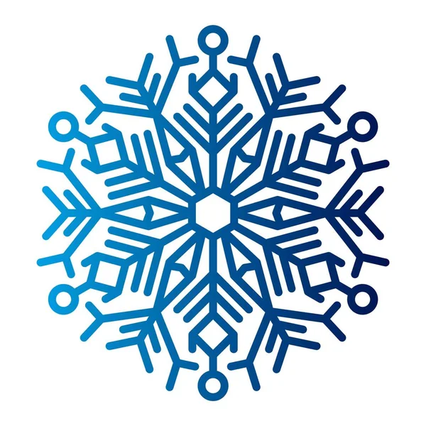 Floco de neve Icon Vector . — Vetor de Stock