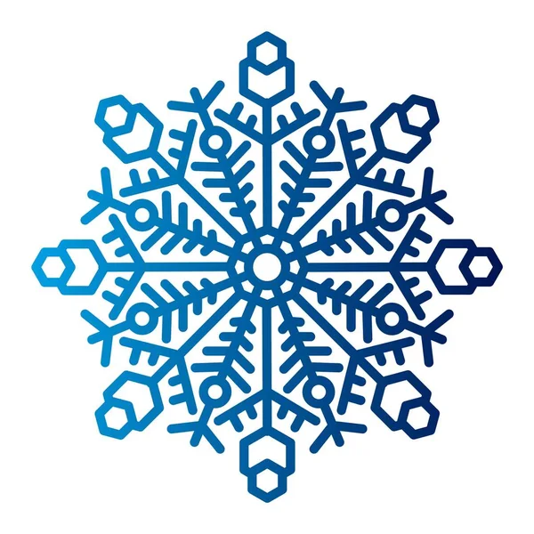 Floco de neve Icon Vector . — Vetor de Stock