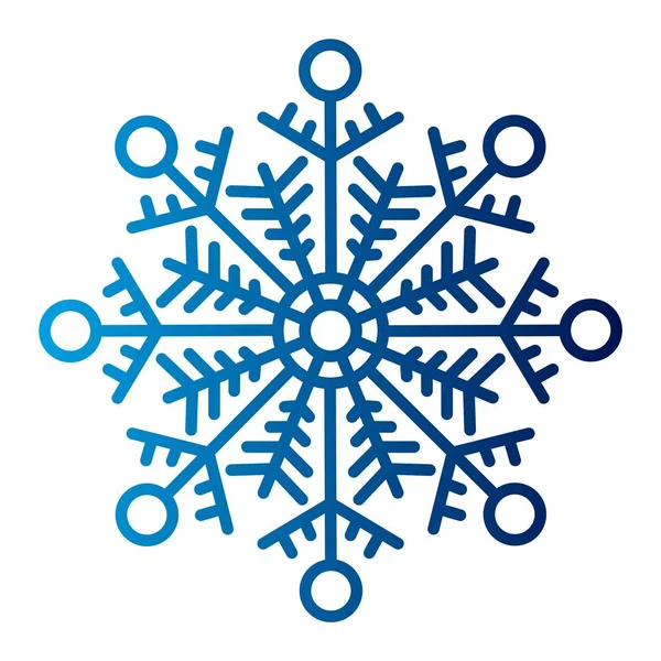 Floco de neve Icon Vector . — Vetor de Stock