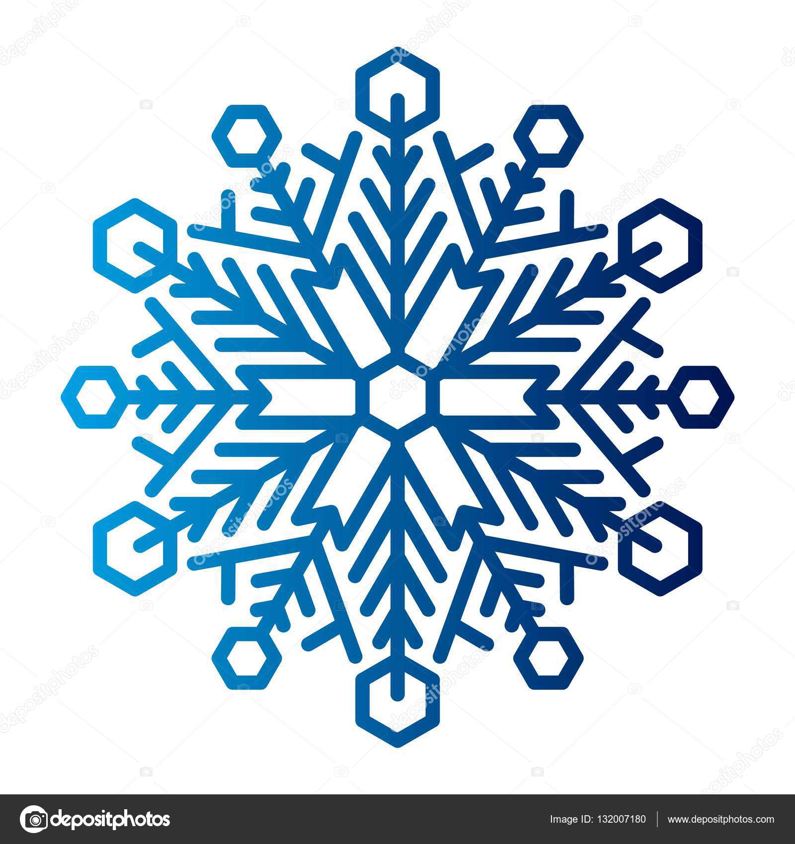 Vector icono de copo de nieve — Vector de stock © VectorShow #132007180