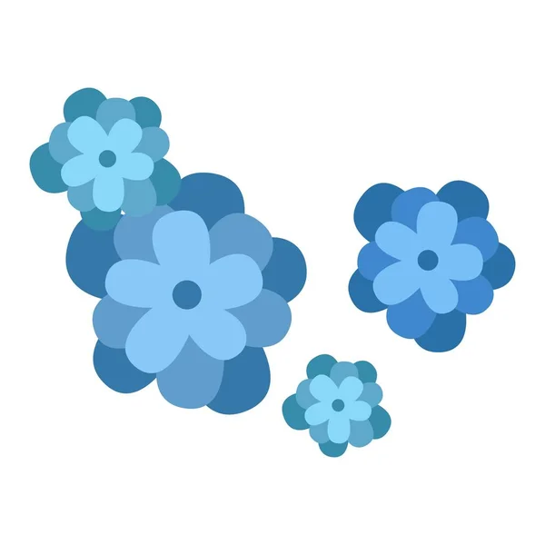 Icône fleur nature plat vecteur . — Image vectorielle