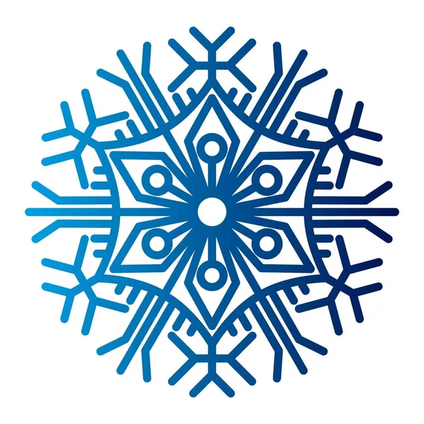 Icône de flocon de neige vecteur . — Image vectorielle