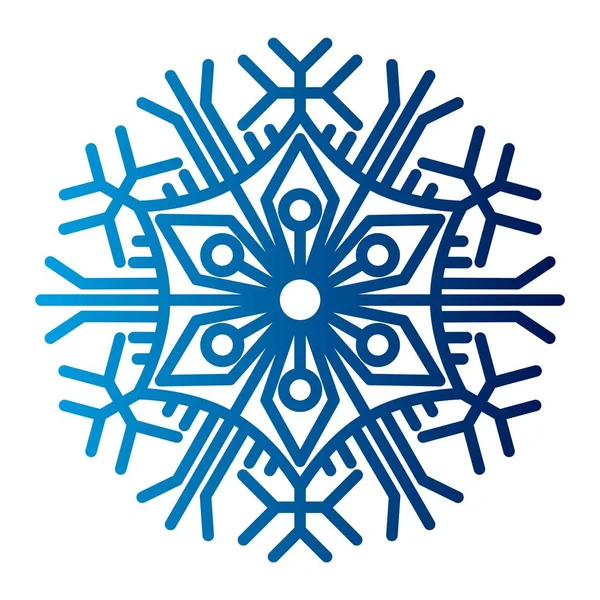 Floco de neve Icon Vector . — Vetor de Stock