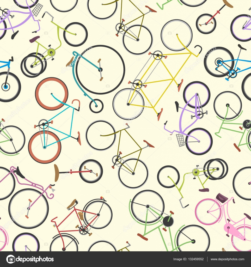 Retro bike pattern vector background. Stock Vector Image by ©VectorShow ...