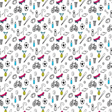 Karalamalar Dikişsiz desen vektör