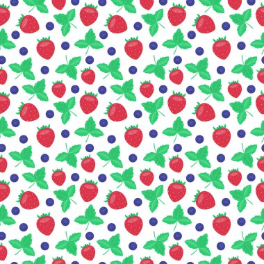 çilek Çilek sorunsuz desenler vektör