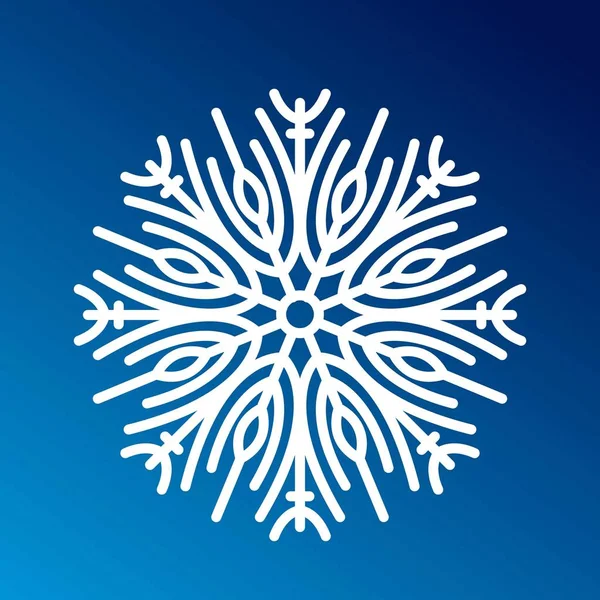 Floco de neve Icon Vector . — Vetor de Stock