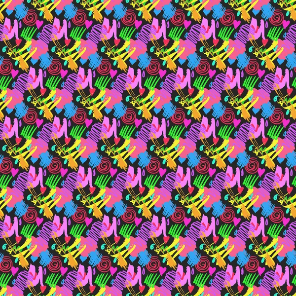 Fondo abstracto vector patrón sin costura — Vector de stock