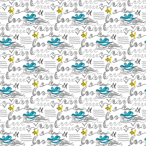 Doodles vecteur de motif sans couture — Image vectorielle