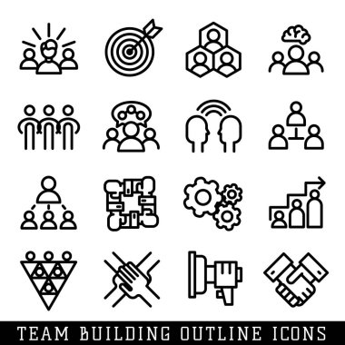 Ekip simgeler vektör oluşturma.