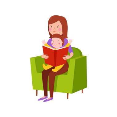 Genç anne vektör karakter