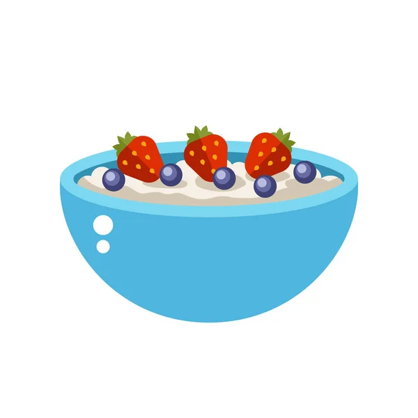 Illustration vectorielle du porridge de semoule . — Image vectorielle