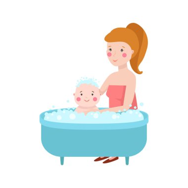 Genç anne vektör karakter